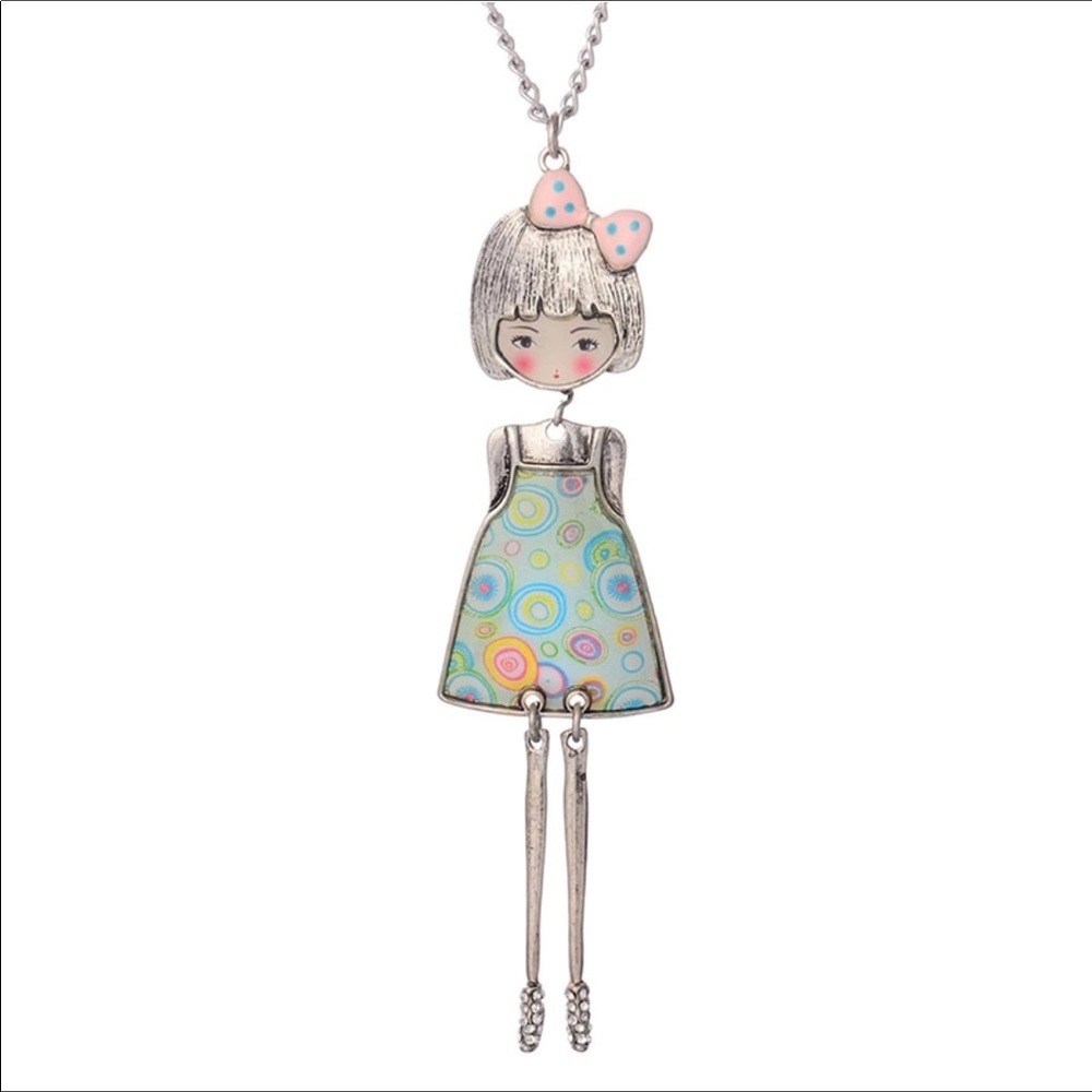 FUN, SOPHISTICATED & FLIRTY! DANCING DOLL NECKLACE